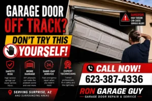 Garage Door Off Track? Don't Try This Yourself - Call Now