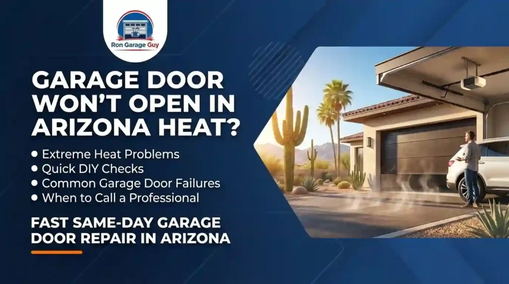 Garage Door Won't Open in Arizona Heat? Here's What to Do Garage Door Won't Open in Arizona Heat Here's What to Do